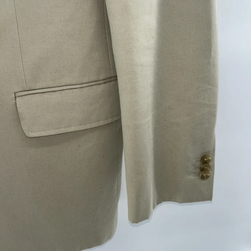 Men's Banana Republic Tessuti‎ Sondrio Modern Fit Blazer Sz 40 R Khaki Italy